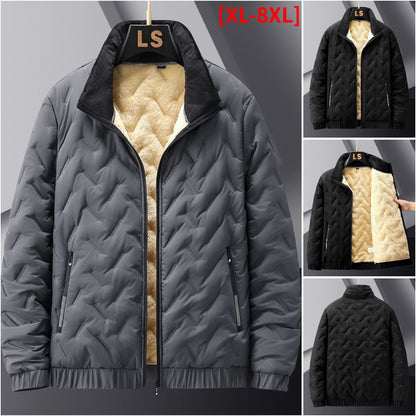 🧥 Descuento -47% 🔥🔥【L-8XL】Chaqueta de invierno para hombre de terciopelo y algodón con mayor volumen