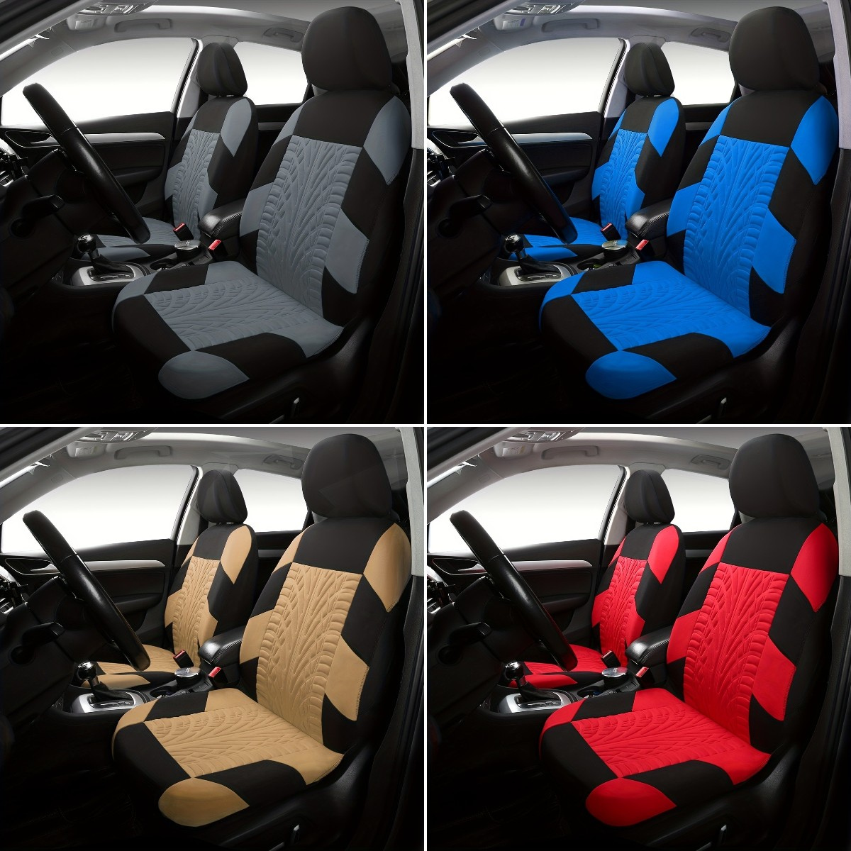🚗🚗【50 % popusta 🔥】2025 Moderni univerzalni komplet prevlek za avtomobilske sedeže, mehko usnje, 2-delni komplet