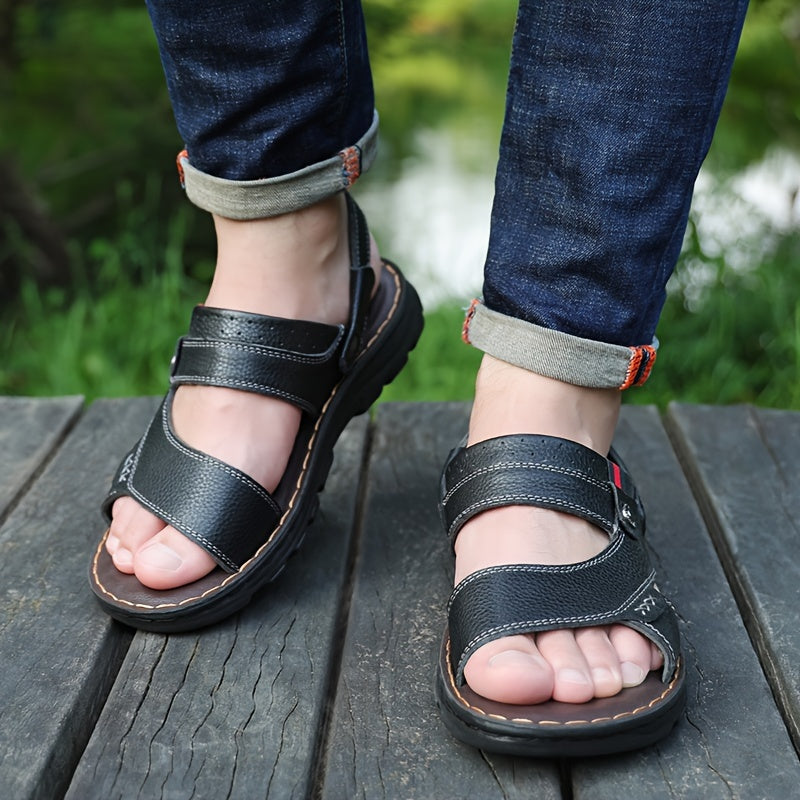 🌴👞【Zľava 50% 🔥】【38–44】Letné pánske sandále z pravej kože s dvojitým využitím
