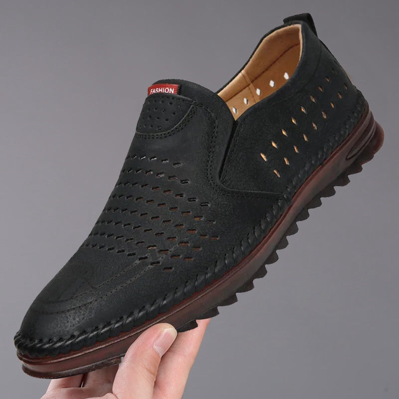 👟【50%OFF】Pantofi casual pentru bărbați, din piele naturală, lucrați manual, pentru exterior