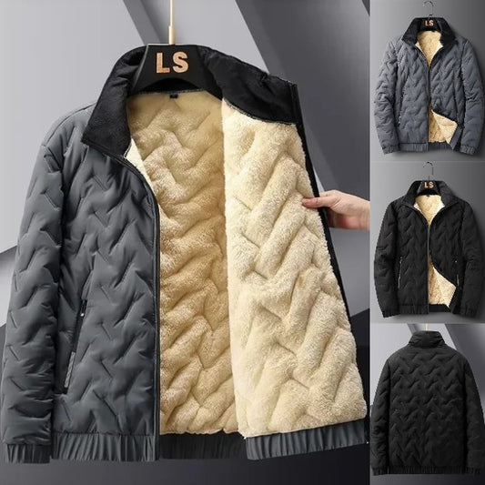 🧥 Descuento -47% 🔥🔥【L-8XL】Chaqueta de invierno para hombre de terciopelo y algodón con mayor volumen