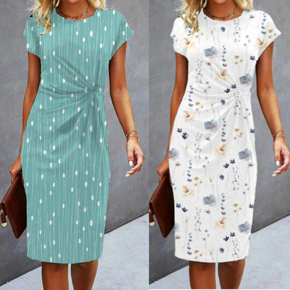 🔥【S-3XL】2025 noua rochie eleganta, versatila, cu maneca scurta