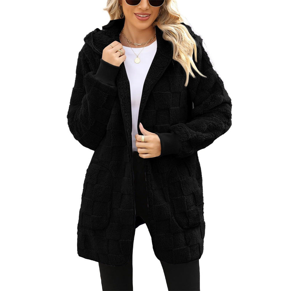 ☃️🔥39% de descuento🔥【S-5XL】Novedad para la temporada de invierno: Chaqueta informal de mujer con forro polar a cuadros