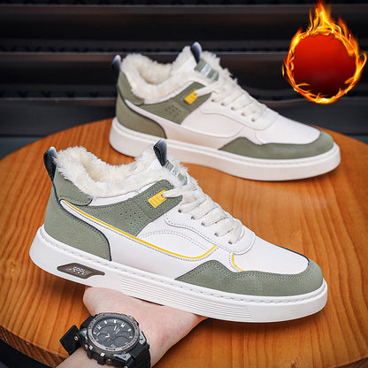 👟🔥 Descuento -47%🔥 【39-44】Nuevas zapatillas deportivas para hombre de otoño/invierno, con botín de terciopelo y acolchado cálido y grueso.