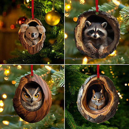 【10 piezas】🎄Adornos navideños de animales. Decoración colgante para animales pequeños💖