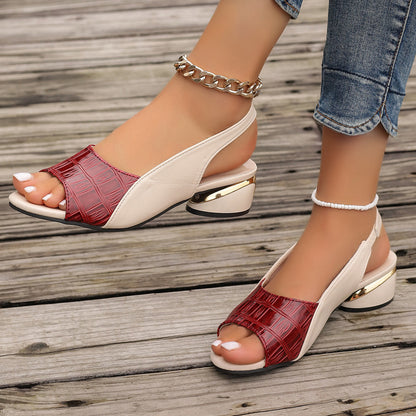 💖👡【50% zľava 🔥】【35-43】Letné dámske rímske sandále na vysokom opätku – nový model