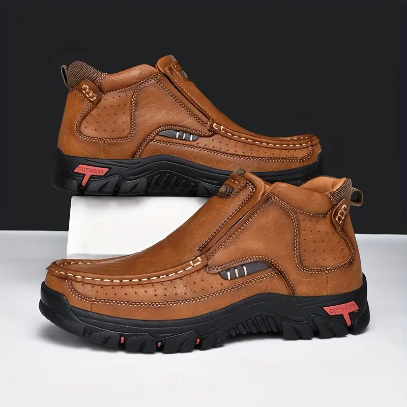 👞🔥 Descuento -47% 🔥【39-48】Botas Martin nuevas de piel auténtica, botas de hombre de tallas grandes, calzado de exterior para hombre