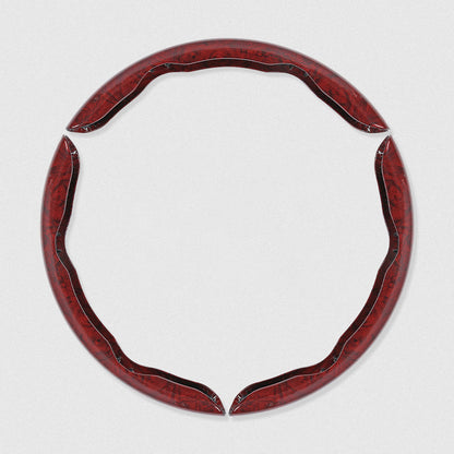 🚗【1 juego de 3 piezas】👍👍Funda antideslizante de madera para volante de coche