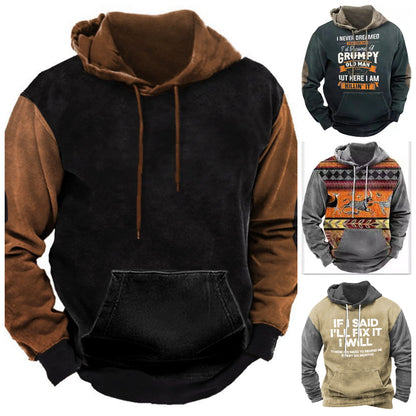 🧥 Descuento -48% 🔥🔥【S-6XL】Sudadera con capucha para hombre con estampado digital 3D retro