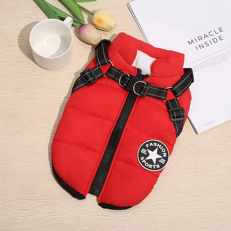🐕‍🦺🔥【50% zľava 🔥】Jesenné a zimné lyžiarske oblečenie pre domácich miláčikov, nepremokavá a teplá bavlnená bunda pre psov