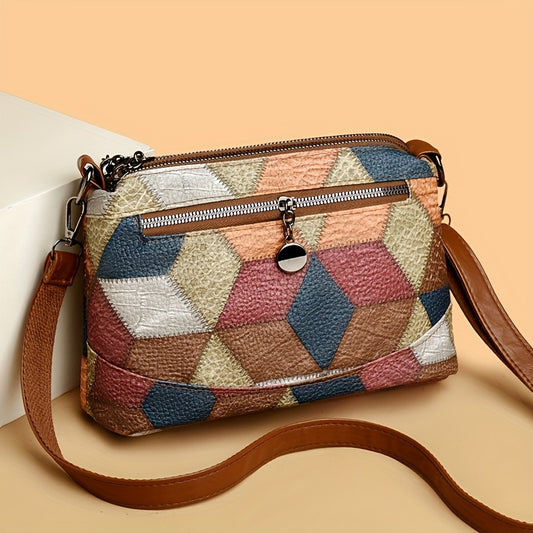 👜【50% de descuento 🔥】Nuevo bolso de mujer bandolera con diseño acolchado en rombos