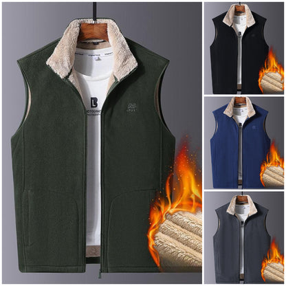 🔥🐏【M-5XL】🔥Chaqueta de invierno cálida y gruesa de piel de cordero para hombre