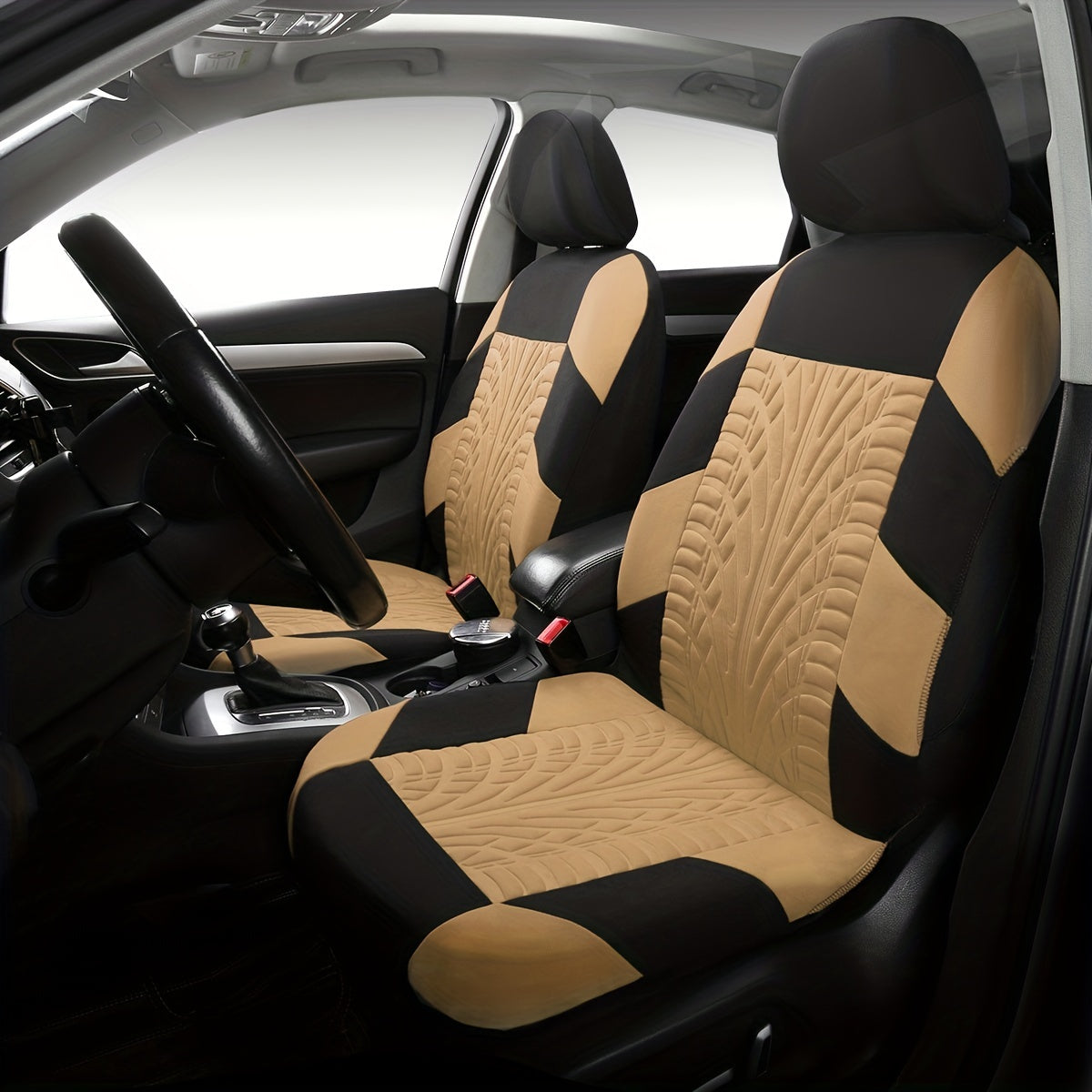 🚗🚗【Reducere temporară de 50% 🔥】Set nou și modern din 2025 de huse universale pentru scaune auto, din piele moale, set de 2 piese