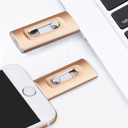 ⚡Memoria USB 4 en 1 para iPhone/iPad/Android/PC
