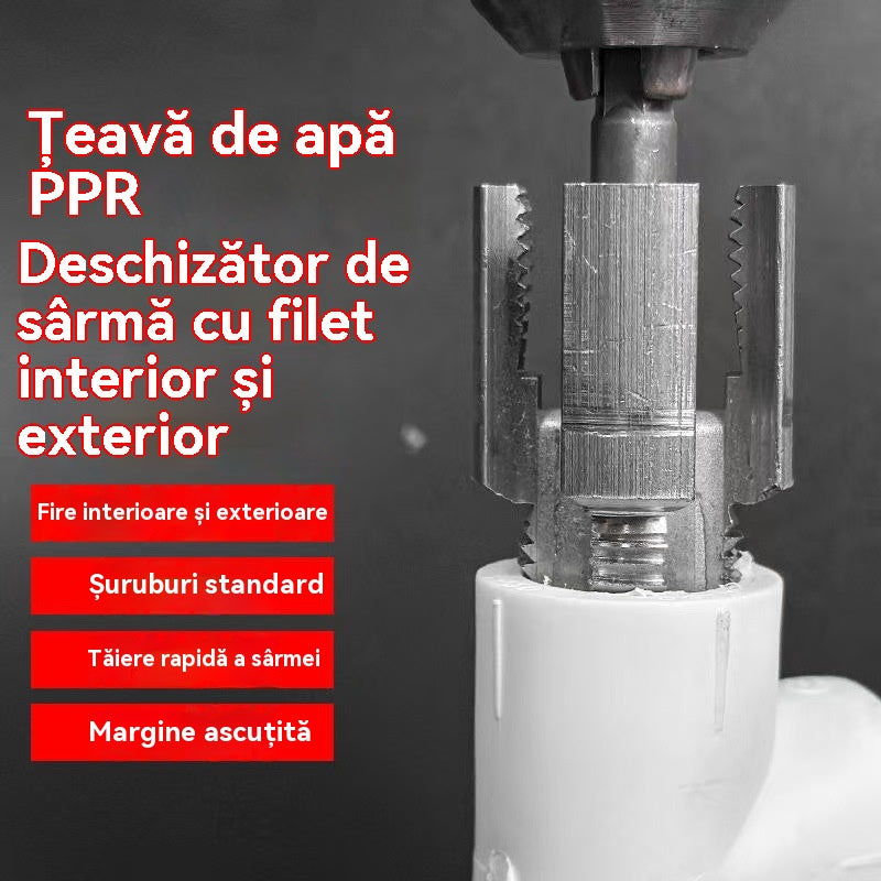 【🔥Cumpără 1, primești 1 gratuit】Nou burghiu integrat pentru filet interior și exterior pentru țevi de apă, pentru uz casnic
