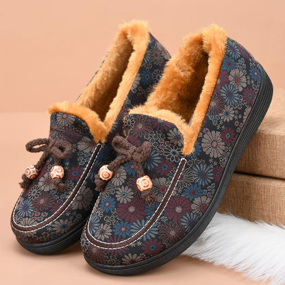 🔥Limitovaná zľava -42%🔥【36-41】Zimné zateplené teplé ploché bavlnené topánky