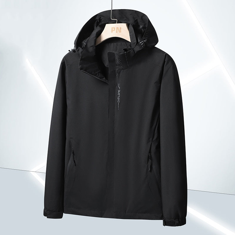 🔥Precio de descuento -46%🔥【M-5XL】Chaqueta impermeable y cortavientos 3 en 1 para hombre con capucha