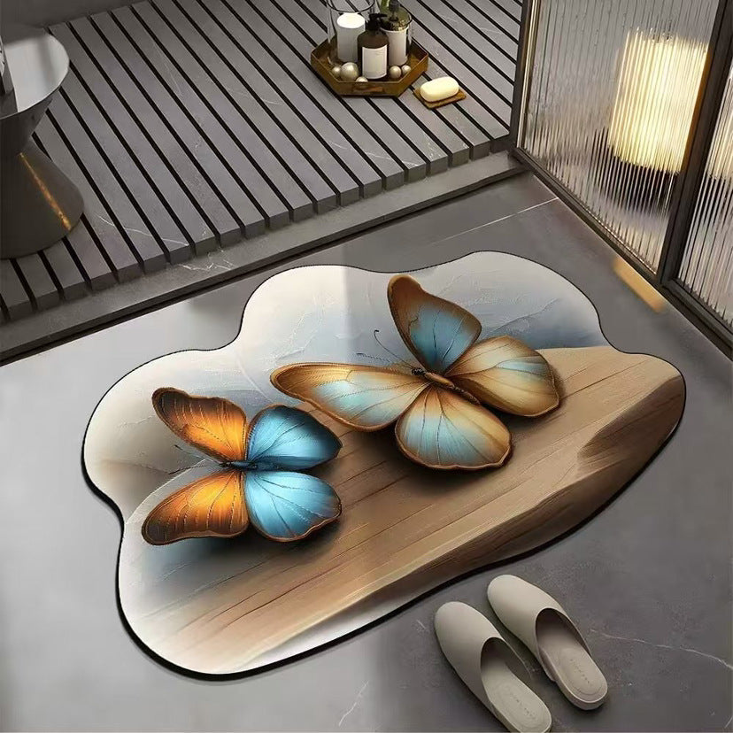 🔥【Compra 1 y llévate 1 gratis】🔥GRAN DESCUENTO💕[30*40cm+ 40*60cm] Alfombra absorbente antideslizante con diseño 3D realista