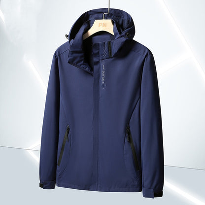 🔥Precio de descuento -46%🔥【M-5XL】Chaqueta impermeable y cortavientos 3 en 1 para hombre con capucha