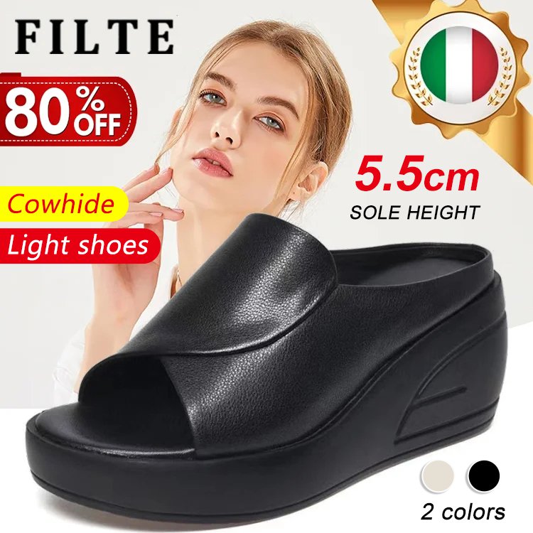 🔥👡【Ofertă pe timp limitat 50%】【35-42】 Sandale din piele naturală pentru femei la modă 2025, cu talpă moale și talpă groasă