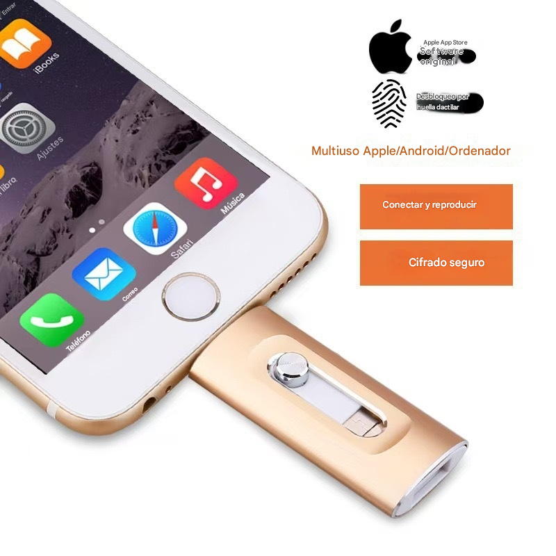 ⚡Memoria USB 4 en 1 para iPhone/iPad/Android/PC