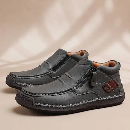 👞【38-48】Pánske šoférske topánky, ručne vyrobené z prémiovej kože, protišmykové, so širokou špičkou a oporou klenby.