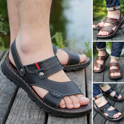 🌴👞【Zľava 50% 🔥】【38–44】Letné pánske sandále z pravej kože s dvojitým využitím