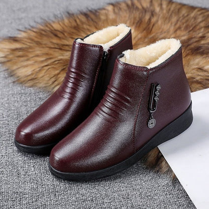 👠【Popust -46% 🔥🔥】Ženske izolirane kožne gležnjače s mekim potplatima za jesen i zimu