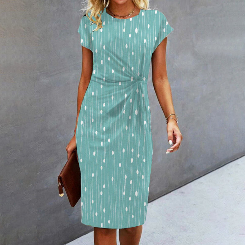 🔥【S-3XL】2025 noua rochie eleganta, versatila, cu maneca scurta