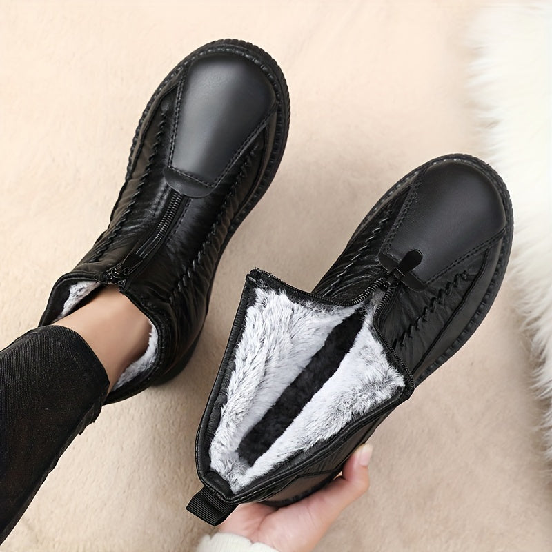 🔥👞 Zľavnená cena -49%🔥【35-41】Nové dámske jesenné a zimné teplé snehové čižmy s flísovou podšívkou