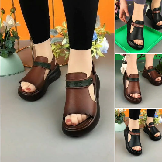 🔥【50% OFF！！！】🔥Leto 2025 Nový štýl Módne sandále s hrubou podrážkou na platforme a vysokom podpätku