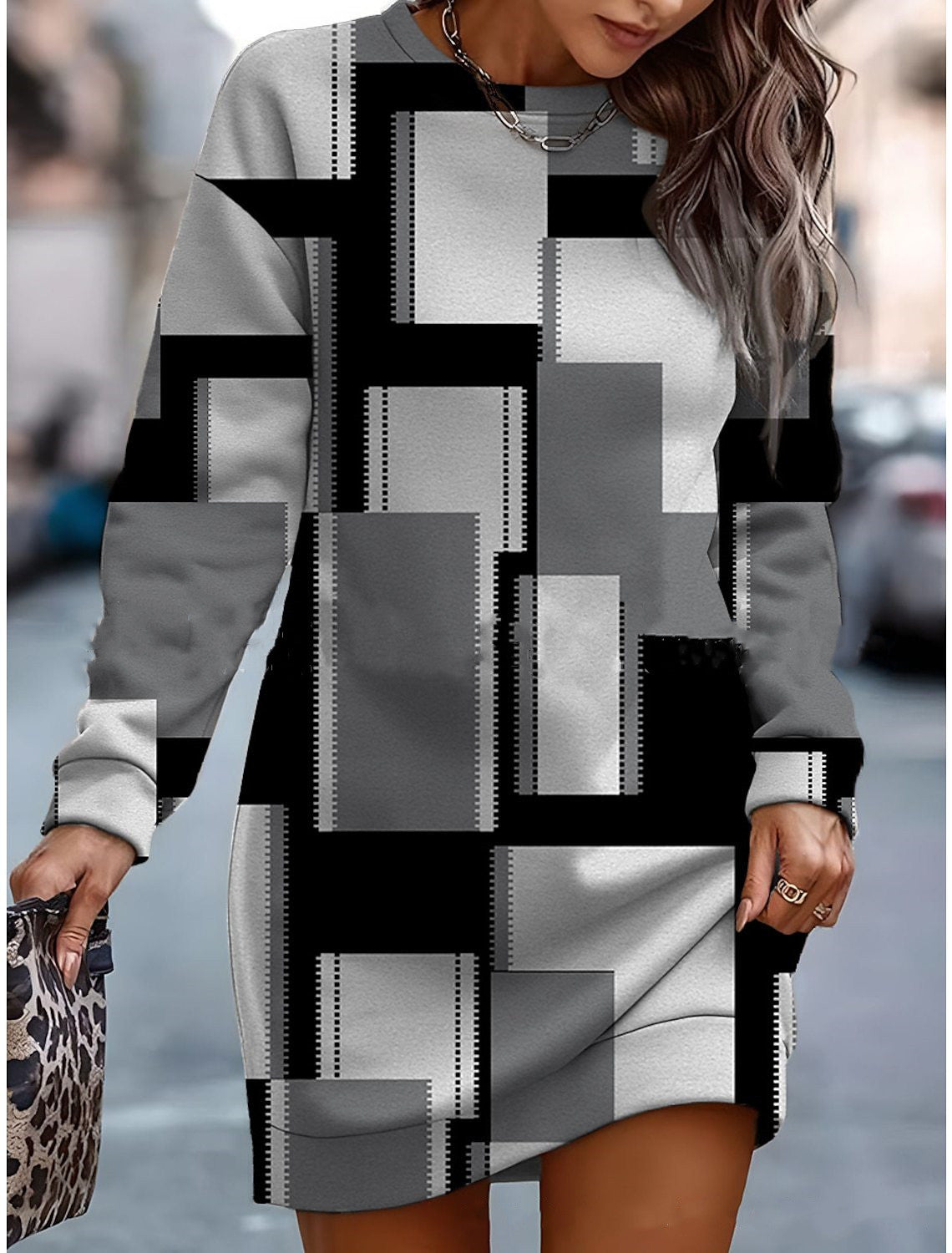 🎀 Descuento -44%🔥【S-3XL】Sudadera de cuello redondo en contraste de color para otoño/invierno