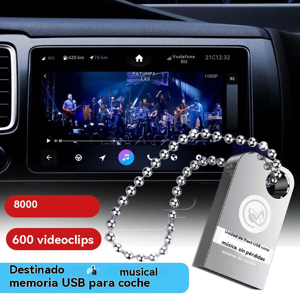 【Disco U de música】Contiene 8000 canciones, 600 MV, efectos de sonido 6D