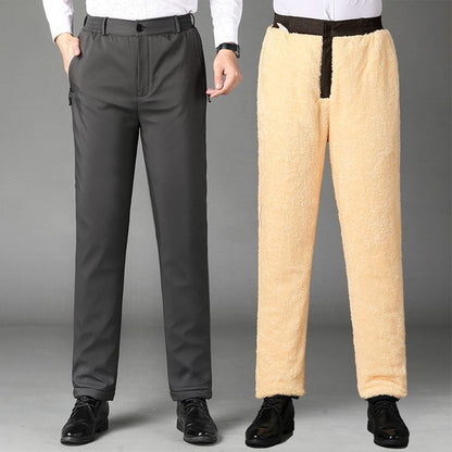 🔥🔥【M-5XL】Pantalones de algodón con forro tipo sándwich y autocalentable de grafeno.