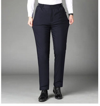 🔥🔥【M-5XL】Pantalones de algodón con forro tipo sándwich y autocalentable de grafeno.