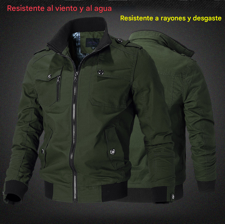 🔥【30% OFF】【M-5XL】Nueva chaqueta militar para hombre 2025