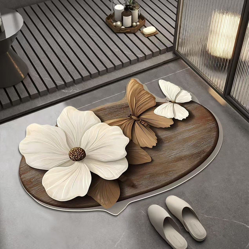 🔥【Compra 1 y llévate 1 gratis】🔥GRAN DESCUENTO💕[30*40cm+ 40*60cm] Alfombra absorbente antideslizante con diseño 3D realista