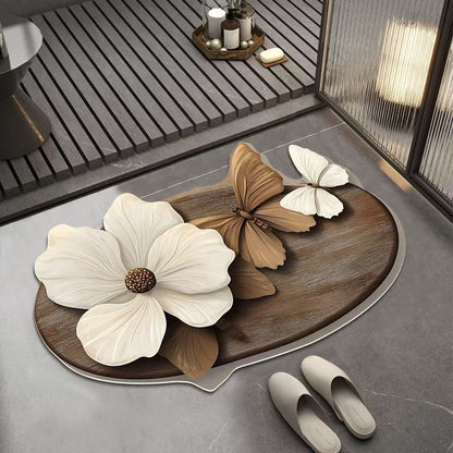 🔥【Compra 1 y llévate 1 gratis】🔥GRAN DESCUENTO💕[30*40cm+ 40*60cm] Alfombra absorbente antideslizante con diseño 3D realista