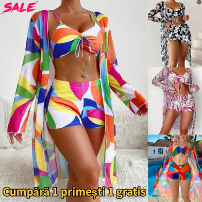 🔥✨【Reducere limitată】2025👙 Noul costum de baie din trei piese de modă nouă, mai multe culori disponibile