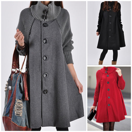 👗[43% popusta🔥🔥]【M-5XL】Novi ležerni vuneni kaput srednje duljine