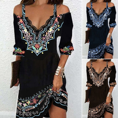 🌸👗【Sleva 50%】【S-5XL】Nové šaty 2025 – s ramínky, hedvábné a pohodlné na jaro a léto