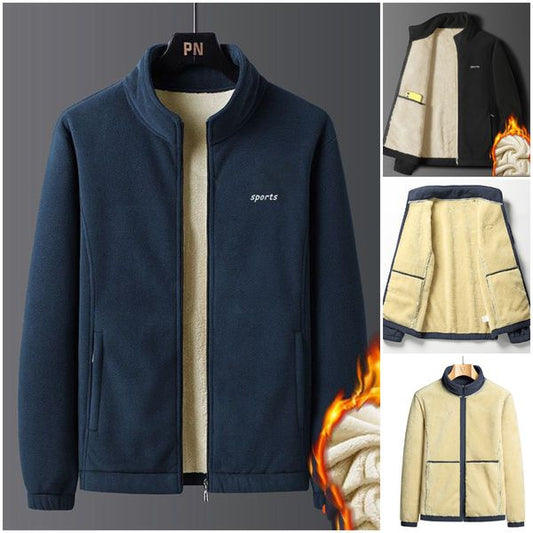 ⛄【M-5XL】Νέο ανδρικό χοντρό μπουφάν από δέρμα προβάτου για το φθινόπωρο και τον χειμώνα, ζεστό, άνετο και αντιανεμικό, χειμερινό αξεσουάρ