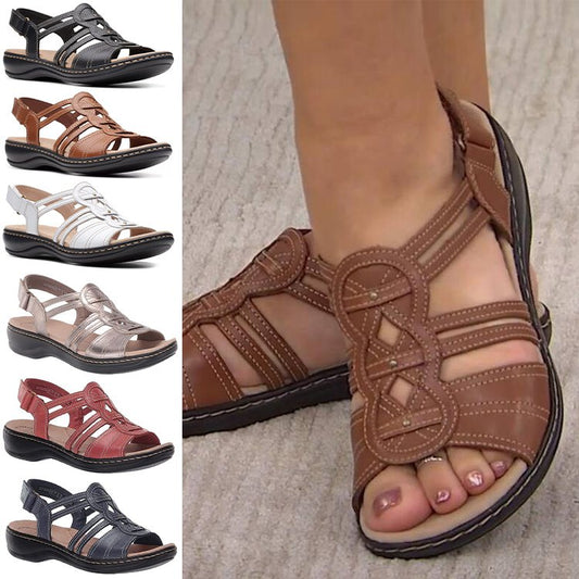 🔥👡【50% zľava】🤩【35-43】 Mäkké a pohodlné kožené sandále pre ženy