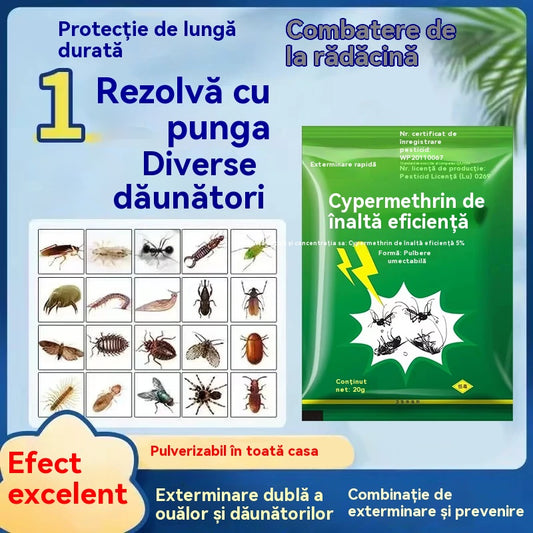 🦟【5/10/15/20 pliculețe】❤️Special conceput pentru a ucide țânțarii și muștele din ferme, un pachet ucide puricii/lăcustele/gândacii de bucătărie/muștele/țânțarii!
