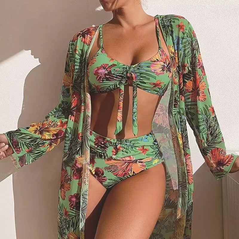 👙☀️【S-2XL】【3-dielna súprava】Viacvrstvové plavky 2025 s novým štýlom šatky 💖🌴