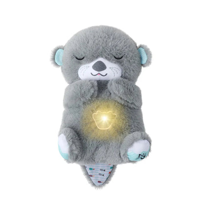👶💤【Compra 1 y recibe 1 gratis 🔥】Juguete de peluche respiratorio para bebés – nutria interactiva calmante con sonido y movimiento