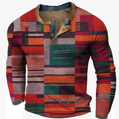 🎁😍[Časovo obmedzený výpredaj] 👔[S-4XL] Pánske polo tričko s dlhým rukávom a potlačou
