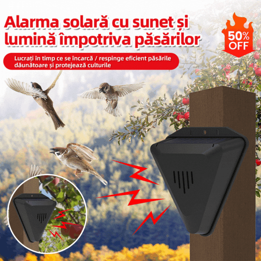 🔥【50% reducere】🔥Livadă, iaz cu pești, câmp de orez, sistem solar de respingere a păsărilor, alarmă sonoră și luminoasă