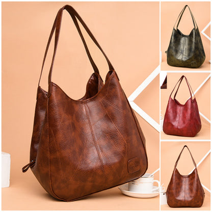 💖👜💖 【50% zľava🔥】2025 nová veľkokapacitná dámska mäkká kožená taška cez rameno