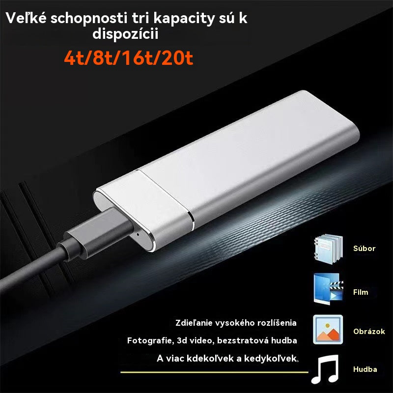 【30 TB len za polovicu ceny】🔥Nové prenosný externý pevný disk, s vysokou rýchlosťou a väčším kapacitou